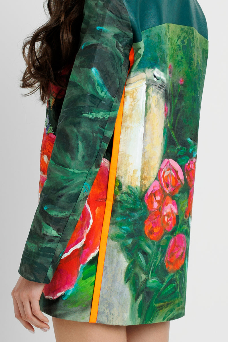 FLORAL HAND PAINTED AND EMBROIDERED JACKET image 5