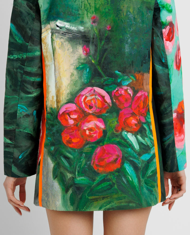FLORAL HAND PAINTED AND EMBROIDERED JACKET image 4